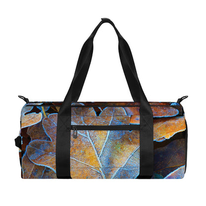 Frozen Oak leaf Print Gym Bag