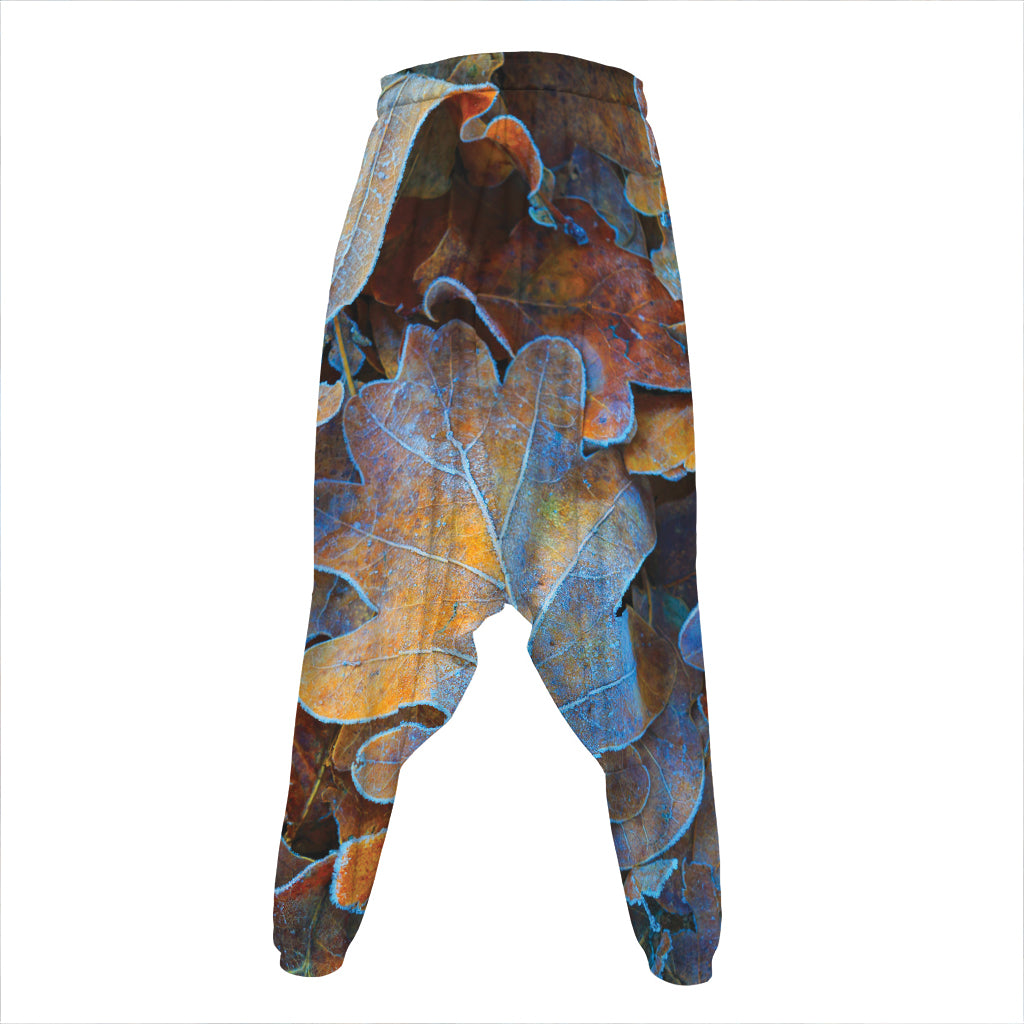 Frozen Oak leaf Print Hammer Pants