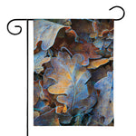 Frozen Oak leaf Print House Flag