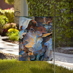 Frozen Oak leaf Print House Flag