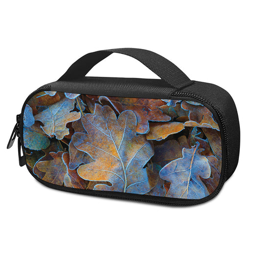 Frozen Oak leaf Print Insulin Cooler Travel Case