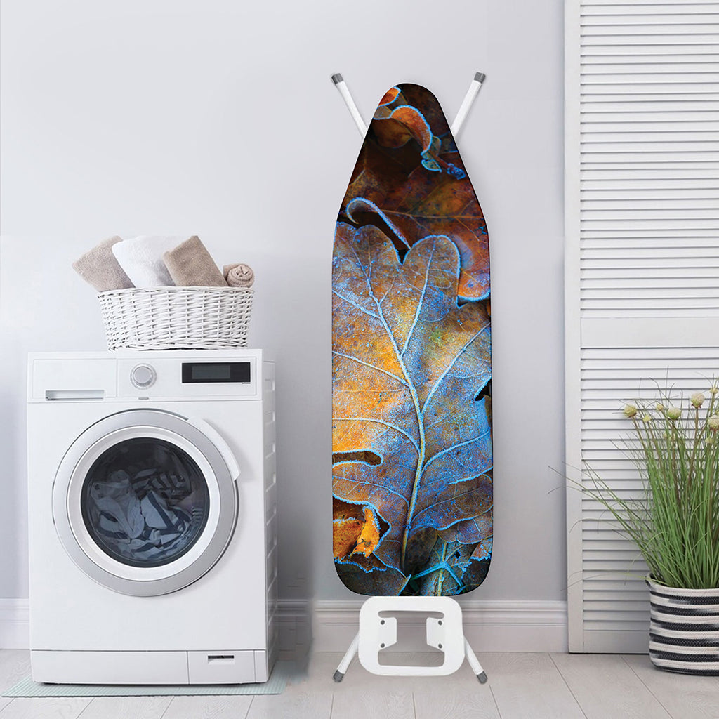 Frozen Oak leaf Print Ironing Board Cover