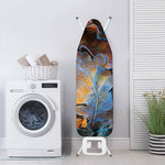 Frozen Oak leaf Print Ironing Board Cover