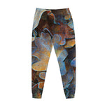 Frozen Oak leaf Print Jogger Pants