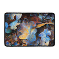 Frozen Oak leaf Print Kitchen Mat