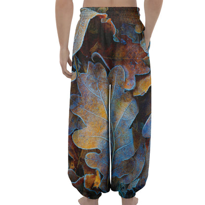 Frozen Oak leaf Print Lantern Pants