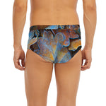 Frozen Oak leaf Print Men's Briefs