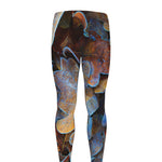 Frozen Oak leaf Print Men's leggings