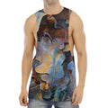 Frozen Oak leaf Print Men's Muscle Tank Top