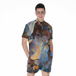 Frozen Oak leaf Print Men's Rompers