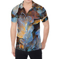 Frozen Oak leaf Print Men's Shirt
