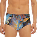 Frozen Oak leaf Print Men's Triangle Swim Briefs