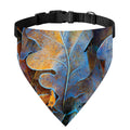 Frozen Oak leaf Print Over The Collar Dog Bandana
