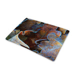 Frozen Oak leaf Print Pet Cooling Mat Cover