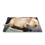 Frozen Oak leaf Print Pet Cooling Mat Cover