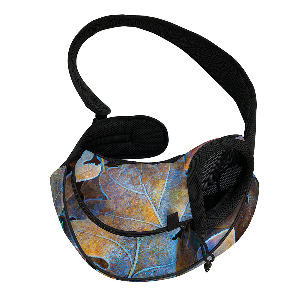Frozen Oak leaf Print Pet Sling Carrier