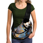 Frozen Oak leaf Print Pet Sling Carrier