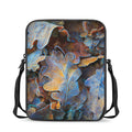 Frozen Oak leaf Print Rectangular Crossbody Bag