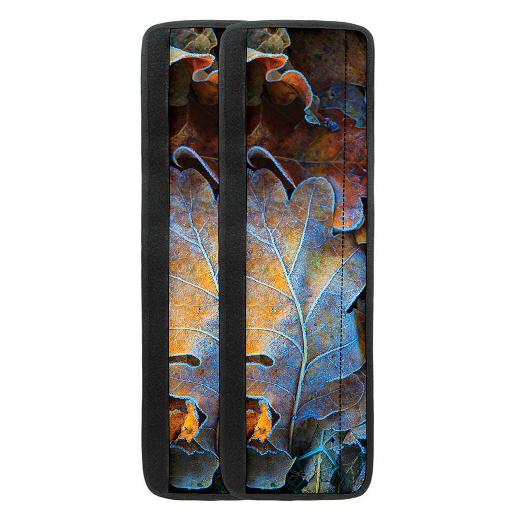 Frozen Oak leaf Print Refrigerator Handle Covers