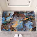 Frozen Oak leaf Print Rubber Doormat