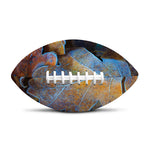 Frozen Oak leaf Print Rugby Ball