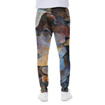 Frozen Oak leaf Print Scuba Joggers