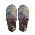 Frozen Oak leaf Print Slippers