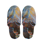Frozen Oak leaf Print Slippers