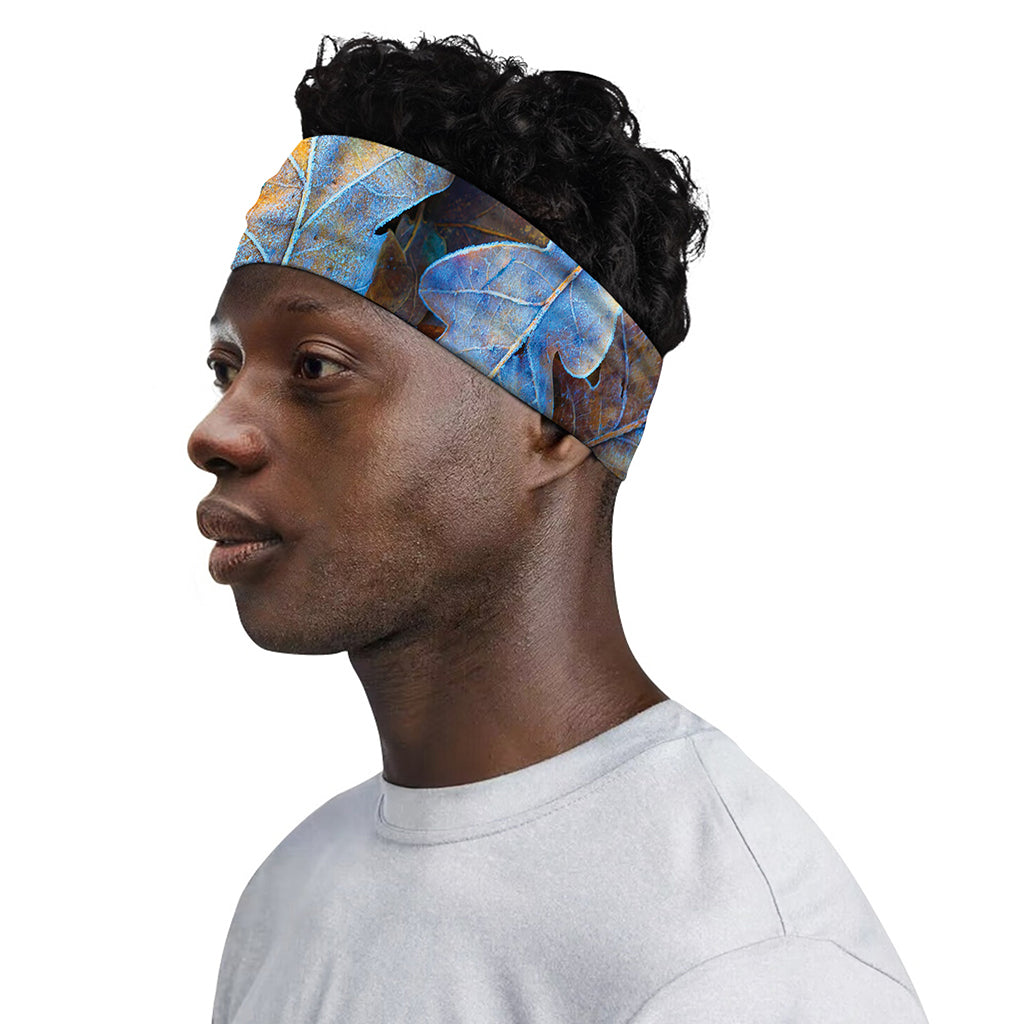Frozen Oak leaf Print Sports Headband