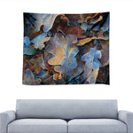 Frozen Oak leaf Print Tapestry