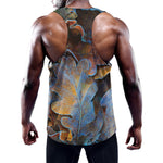 Frozen Oak leaf Print Training Tank Top