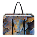 Frozen Oak leaf Print Utility Tote Bag