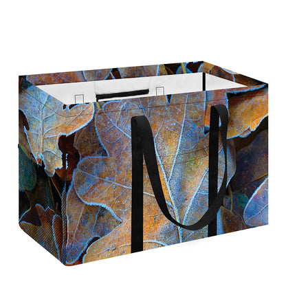 Frozen Oak leaf Print Utility Tote Bag