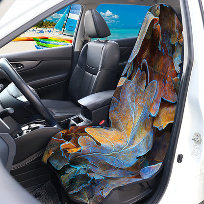 Frozen Oak leaf Print Waterproof Car Seat Cover