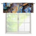 Frozen Oak leaf Print Window Valance