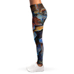 Frozen Oak leaf Print Women's Leggings