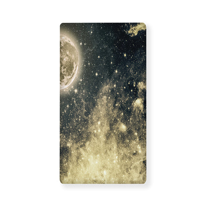 Full Moon And Night Stars Print Baby Crib Sheet