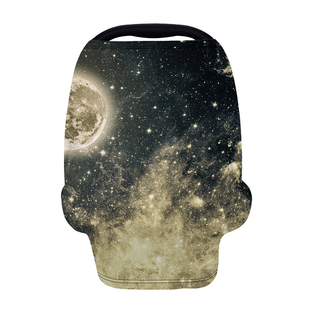 Full Moon And Night Stars Print Baby Seat Cover