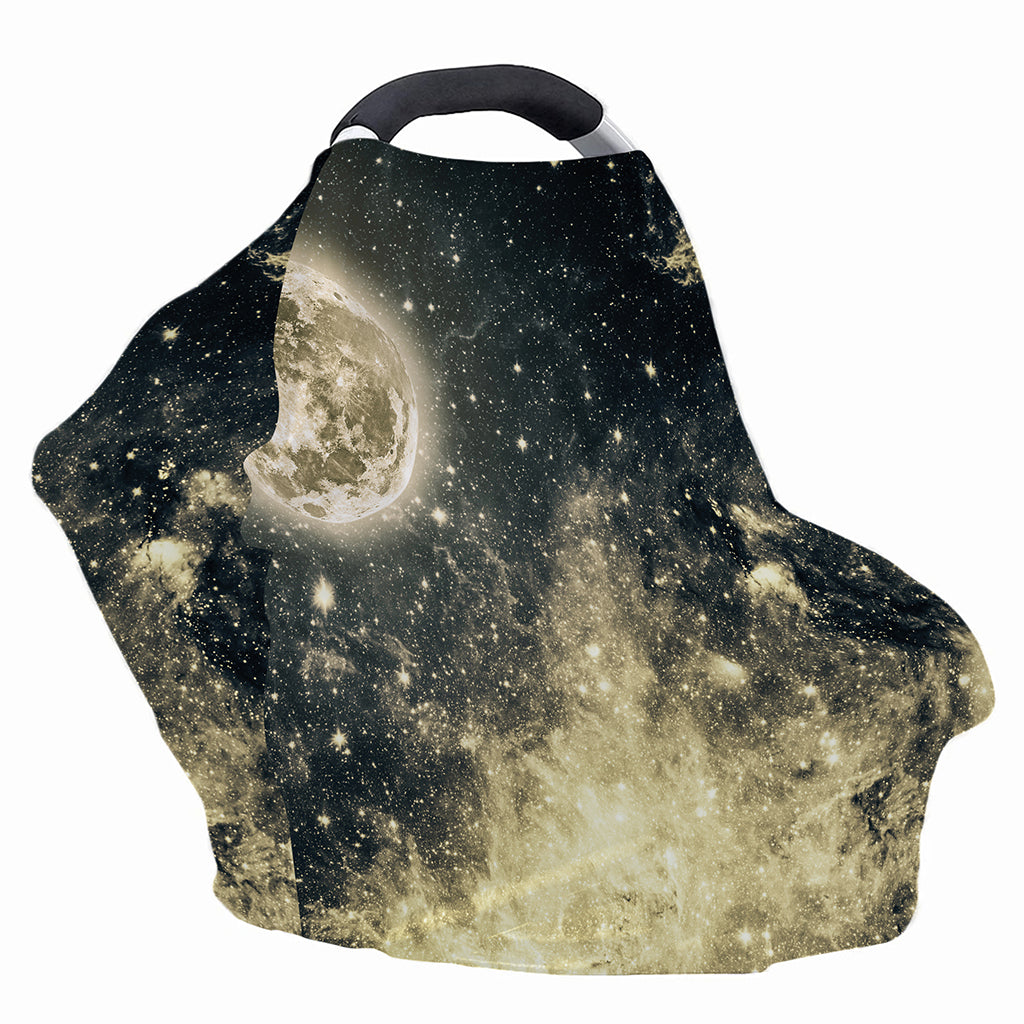 Full Moon And Night Stars Print Baby Seat Cover