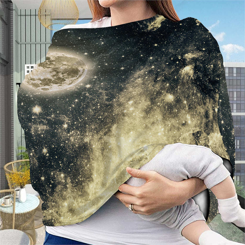 Full Moon And Night Stars Print Baby Seat Cover