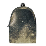 Full Moon And Night Stars Print Backpack
