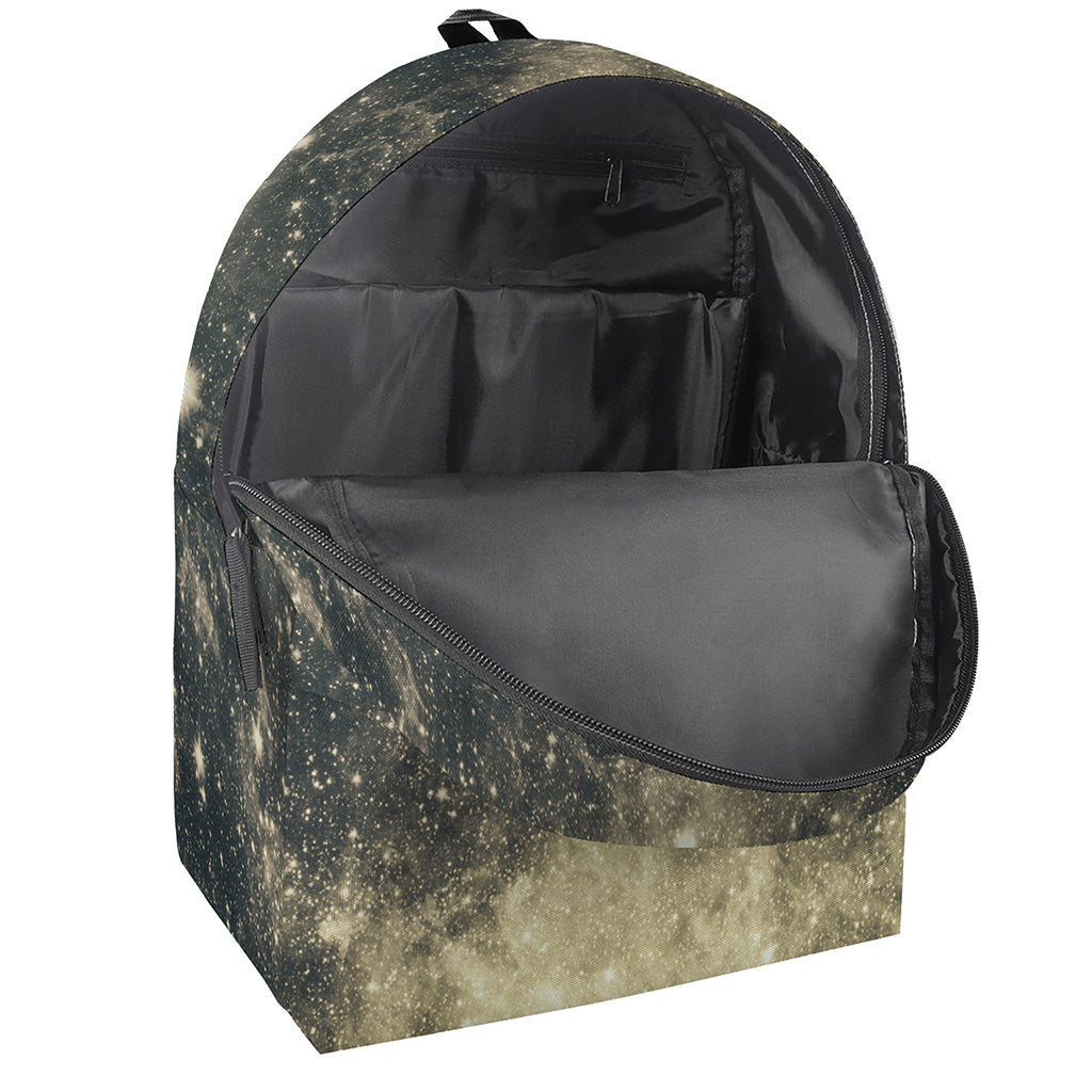 Full Moon And Night Stars Print Backpack
