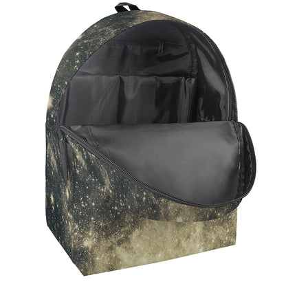 Full Moon And Night Stars Print Backpack