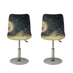 Full Moon And Night Stars Print Bar Stool Covers