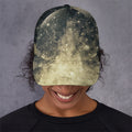 Full Moon And Night Stars Print Baseball Cap