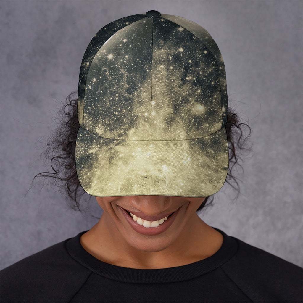 Full Moon And Night Stars Print Baseball Cap