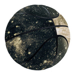 Full Moon And Night Stars Print Basketball