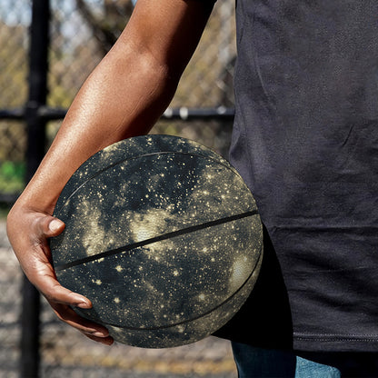 Full Moon And Night Stars Print Basketball