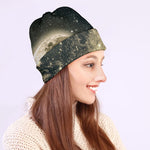 Full Moon And Night Stars Print Beanie