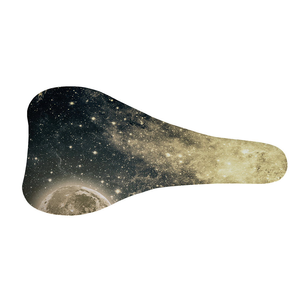 Full Moon And Night Stars Print Bicycle Seat Cover